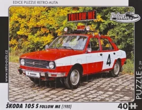 RETRO-AUTA Puzzle č.39 Škoda 105 S Follow Me (1980)