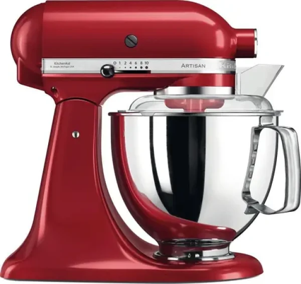 KitchenAid 5KSM175PSEER Empire Red / Kuchynský robot Artisan / 300W / 4.8 l / 10 rýchlostí / planetárny systém (5KSM175PSEER)