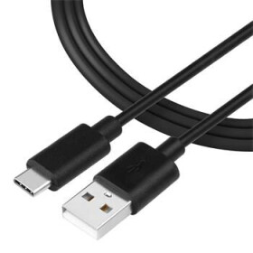 Tactical Smooth Thread Cable USB-A - USB-C 1m čierna (8596311152948)