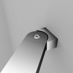 H K - Sprchové dvere MELODY F5 120 jednokrídlové s pevnou stenou 118-121 x 195 cm SE-MELODYF5120SET