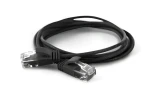Wantec CAT6a U/UTP 25 m čierna / Patch kábel / RJ-45 / 2,8 mm (7322)