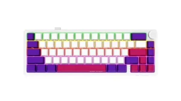 LORGAR KBP70MW (US) biela / bezdrôtová herná klávesnica 65% / US / 2.4GHz / BT 5.0 / RGB (LRG-KBP70MW-WH-US)