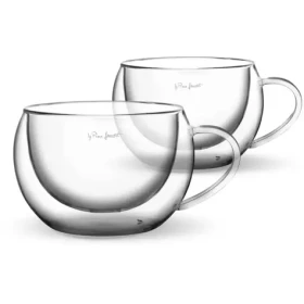Lamart Vaso Sada 2 pohárov na Cappuccino 270ml číra / Borosilikátové dvojité sklo (8590669225682)