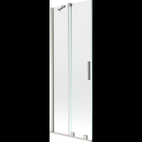 MEXEN/S - Velár dvojkrídlová posuvná vaňová zástena 70 x 150, transparent, nikel kartáčovaný 896-070-000-01-97