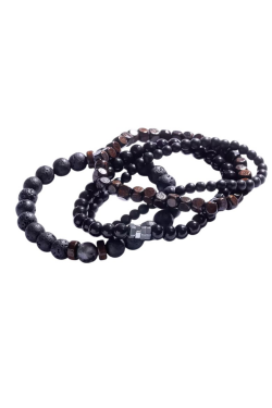 Marc Malone Súprava korálkových náramkov s minerálnymi kameňmi MCGB5091