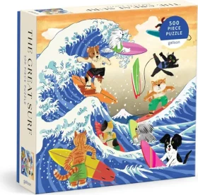 Galison Štvorcové puzzle Veľká vlna