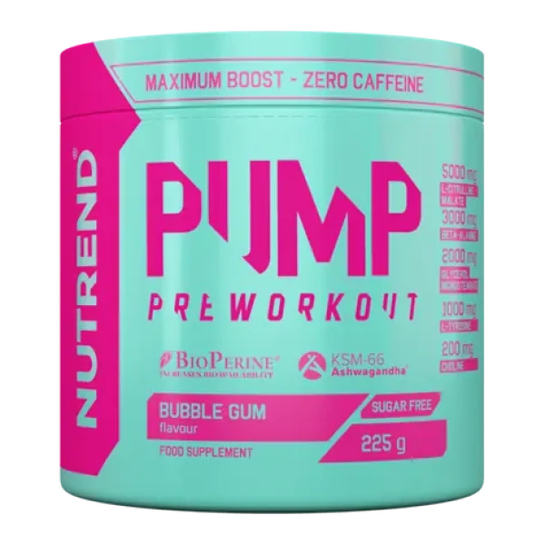 PUMP - Nutrend (žuvačka, 225 g) (77683-3-225g-bubblegum)