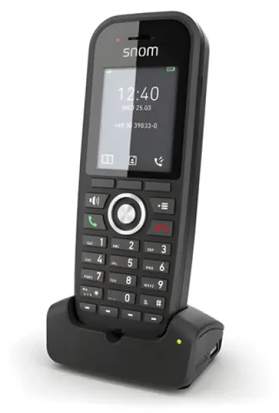 Snom M30 čierna / DECT bezdrôtový telefón / handsfree / displej / výdrž hovoru 22 h (4607)