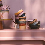 HK living Kameninový hrnček Coffee mug 70's Cove 200 ml