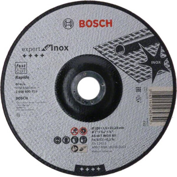 Bosch Accessories 2608600710 2608600710 rezný kotúč lomený 180 mm 1 ks ocel; 2608600710