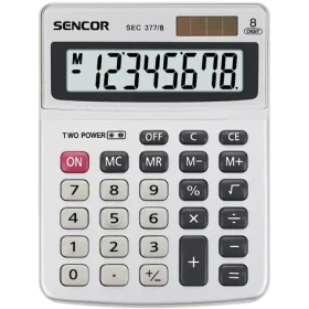 Sencor SEC 377/8 / Kalkulačka / 8 miestny LCD displej / 1xLR41 (8590669044818)