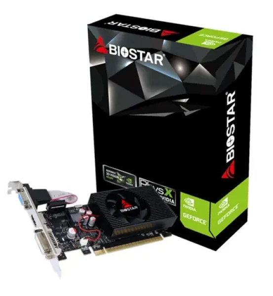Biostar GeForce GT 730 4GB / GT730 700MHz / 4GB GDDR3 1333MHz / 128bit / PCIe 2.0 / DVI + VGA + HDMI (VN7313TH41)