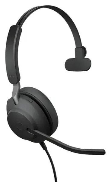 JABRA Evolve2 40 SE Mono čierna / Mono slúchadlo / mikrofón / USB-C + USB-A / MS certifikácia (24189-899-799)