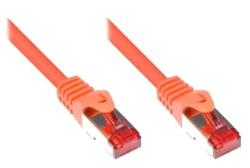 Good Connections Cat.6 S/FTP oranžový / Patch kábel / RJ-45 / pozlátené kontakty / 1 m (8060-010O)