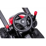 Mamido Detský elektrický traktor s lopatou červený
