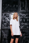 Build your Brand BY 149 Dámske tričko Oversize Boyfriend 56.0149 biele white M