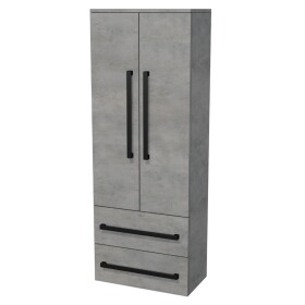 Kúpeľňová skrinka vysoká SAT Cube Way 60x163x33 cm betón CUBE3CHV60BE CUBE3CHV60BE