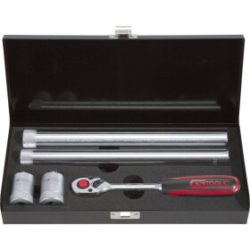 KS Tools 517.1140 Sada náradia na skrutkovanie zapaľovacích sviečok s momentom 3/8", 5 ks; 517.1140