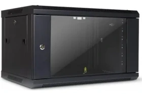 Inter-tech SMA-6406 čierna / Nástenný rozvádzač / 19" / 6U / 600 x 450 mm / presklené dvere (88887252)