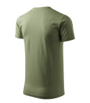 Základné tričko pánske khaki XL