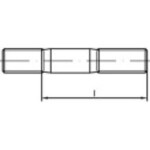 TOOLCRAFT 1061725 skrutky závrtné M12 25 mm DIN 835 nerezová ocel A4 10 ks; 1061725