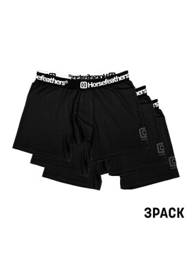 Horsefeathers DYNASTY 3 PACK black pánske boxerky - XXL