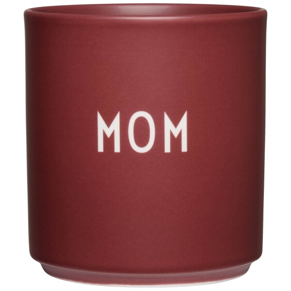 DESIGN LETTERS Porcelánový hrnček Mom Burgundy 300 ml