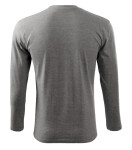 Tričko s dlhým rukávom unisex tmavo sivé 3XL