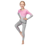 Detský dievčenský termo set Elsa Jr 6114300000 Pink Grey - Spokey 122-128 růžová - šedá