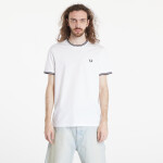 Tričko FRED PERRY Twin Tipped T-Shirt White XL