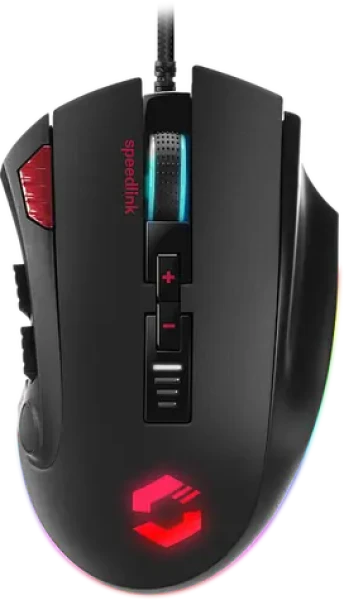 TARIOS RGB Gaming Mouse čierna / herná myš / optická / 12000 DPI / 12 tlačidiel / USB-A / 1.8m (SL-680012-BK)