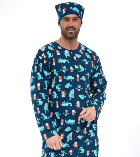 Pánske tričko Cornette 109/34 cr/r M-2XL tmavě modrá L