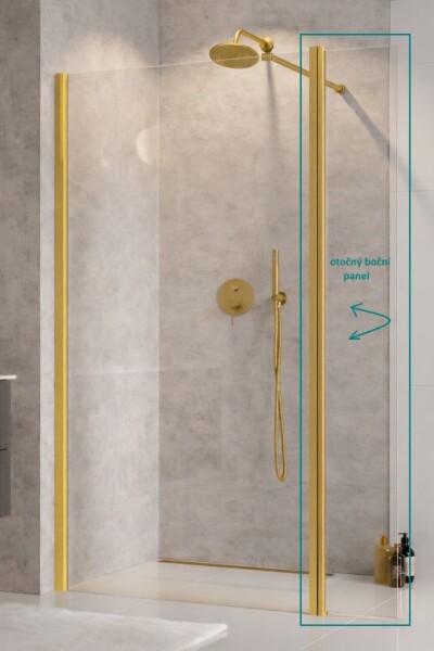 BESCO - Bočný otočný panel ECO-N GOLD - Pevná stena - 30 BCEXON30GC