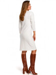 Dámske svetrové šaty S178 Cream - Stylove S
