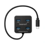 Gearlab USB 3.2 Hub čierna / USB-C / 4 porty / 0.3 m (GLB235402)
