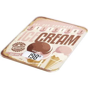 Beurer KS 19 Ice-Cream kuchynská váha svetlohnedá, staroružová