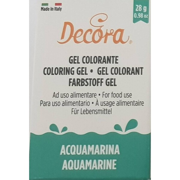 Gélová farba akvamarín 28 g - Decora