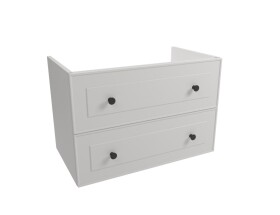 Kúpeľňová skrinka pod umývadlo Naturel Forli 80x45x46 cm biela FORLI80BI FORLI80BI