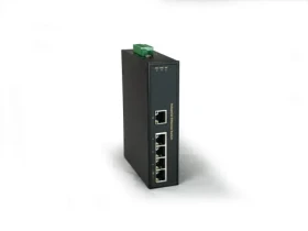 LevelOne Průmyslový switch 5x FE kovové tělo / Switch / IP30 / DIN lišta / -40 až 75 °C (IFS-0501)