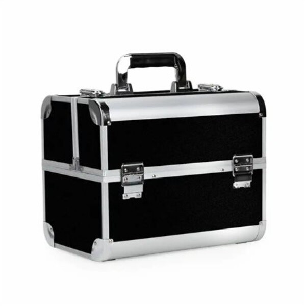 Aptel Kozmetický kufrík 35x25x31cm strieborno-čierny CA34B