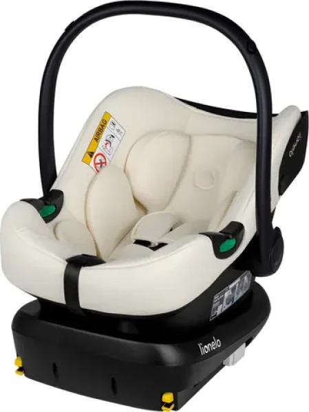 Lionelo Astrid Beige Cream / Autosedačka so základňou / i-Size 40-87 cm / 0-13 kg / ISOFIX (LO-ASTRID I-SIZE SET BEIGE CREAM)