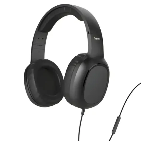 HAMA Fun II čierna / On-ear slúchadlá s mikrofónom / 3,5 mm jack / 1,2 m kábel (221784)