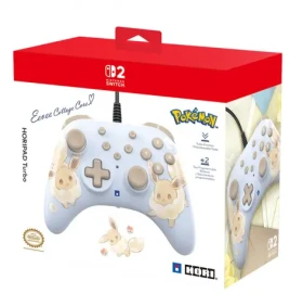 HORI HORIPAD Turbo Eevee / Ovládač pre Nintendo Switch 2 / Drôtový / Turbo funkcie / Programovateľné tlačidlá (NSX-083E)