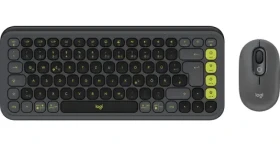 Logitech POP Icon Combo grafitová zelená / Bezdrôtová sada klávesnice a myši (920-013106)