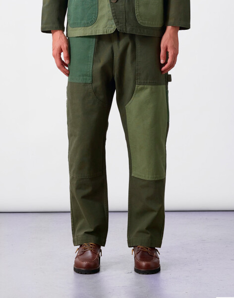 Service Works Patchwork Utility Chef Pants Green XL