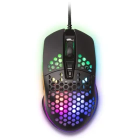 YENKEE Shotgun čierna / Herná myš / Optická / 6400 DPI / 7 programovateľných tlačidiel / USB / 1.7m (8590669294374)