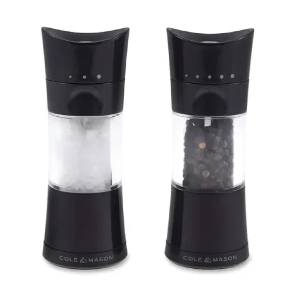 ColeMason Harrogate / Darčeková sada mlynčekov na soľ a korenie / diamantový mechanizmus / výška 15,5 cm (H306498)