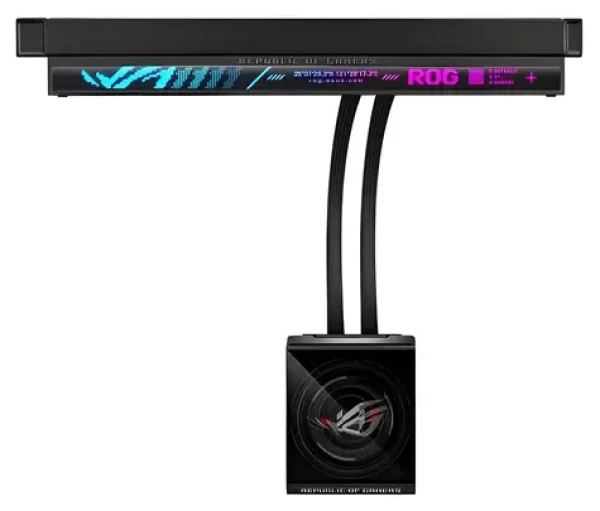 Asus ROG STRIX SLC IV 360 čierna / Komplet vodného chladenia CPU / 3x 120mm / ARGB / LCD 5,08 "/ AM4/AM5/LGA1700/1851 (90RC01S1-B0EAY0)