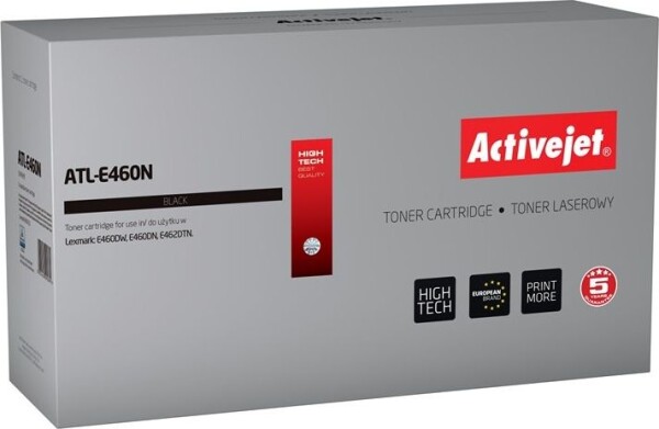 Activejet Activejet Toner Activejet ATL-E460N (Náhradný Lexmark E460X21E; Supreme; 15000 stron; Čierny)