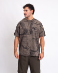 Carhartt WIP S/S Feather Tree T-Shirt Camo Feather Tree, Khaki garment dyed L